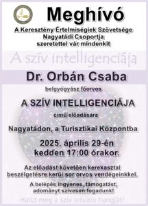 Dr. Orbán Csaba előadása ma 17:00 órakor Nagyatádon a Turisztikai Központban